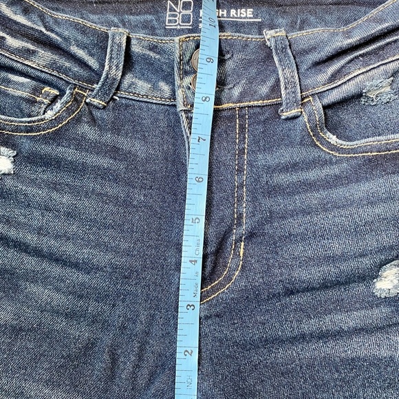 NOBO Distressed, Cropped, High Rise Jeans, Size 5 - Picture 10 of 11